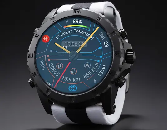 Digital Watch Face CUE106 screenshot 1