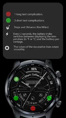 Digital Watch Face CUE106 screenshot 2