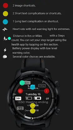 Digital Watch Face CUE109 screenshot 2