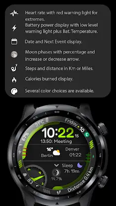 Digital Watch Face CUE115 screenshot 3