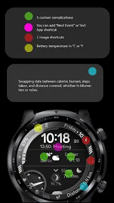 Digital Watch Face CUE115 screenshot 2