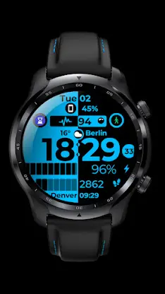 Digital Watch Face CUE122 screenshot 4