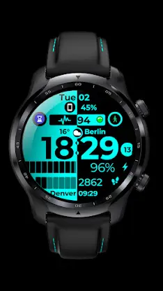 Digital Watch Face CUE122 screenshot 6