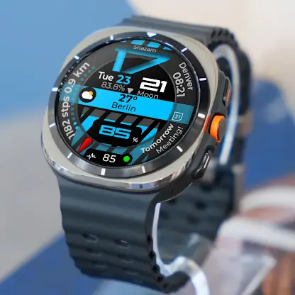 Digital Watch Face CUE123 screenshot 1