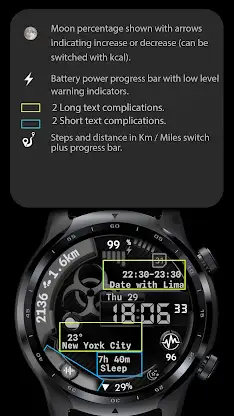Digital Watch Face CUE125 screenshot 2
