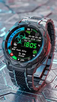 Digital Watch Face CUE125 screenshot 1