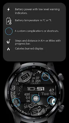 Digital Watch Face cue126 screenshot 2