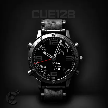 Analog Watch Face cue128 screenshot 1