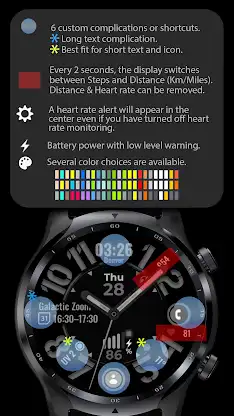 Analog Watch Face CUE136PLUS screenshot 2