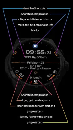 Watch Face CUE167 screenshot 2