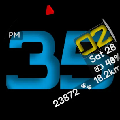 Digital Watch Face CUE174 screenshot 10