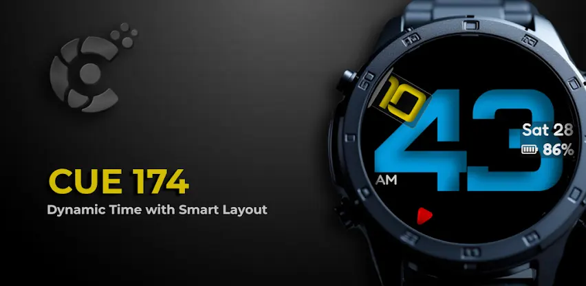 Digital Watch Face CUE174 screenshot 1