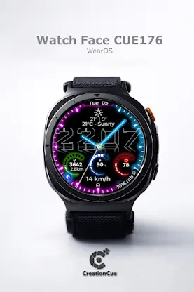 Hybrid Watch Face CUE176 screenshot 4
