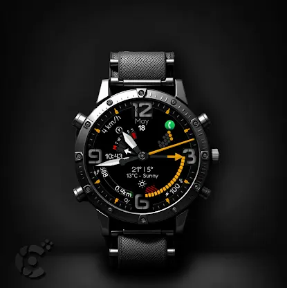 Analog Watch Face CUE177 screenshot 1