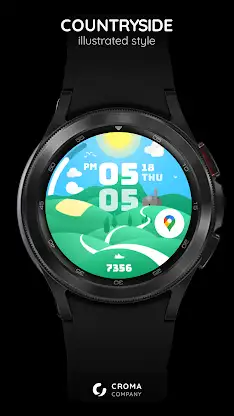Countryside Watch Face Wear OS screenshot 1