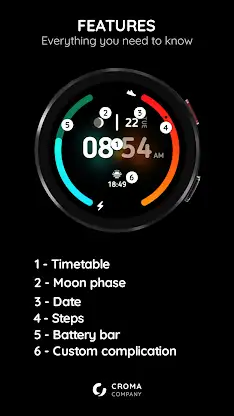 Nebula Watch Face Wear OS screenshot 2