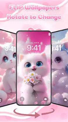 Cute Bow Cat Super Theme screenshot 8