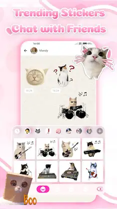 Cute Bow Cat Super Theme screenshot 4