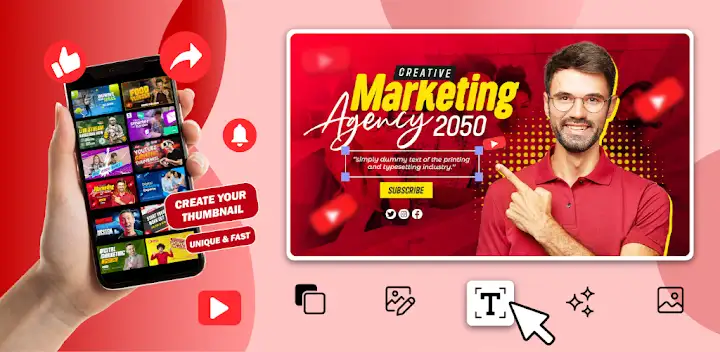 Thumbnails4U - Thumbnail Maker — Android app banner