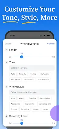 Daily AI Writer: Email, Letter screenshot 3