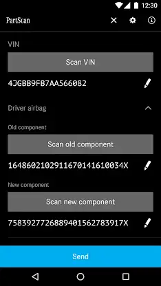 Mercedes-Benz PartScan screenshot 1