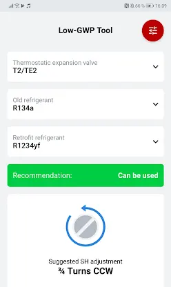 Low-GWP Tool screenshot 1