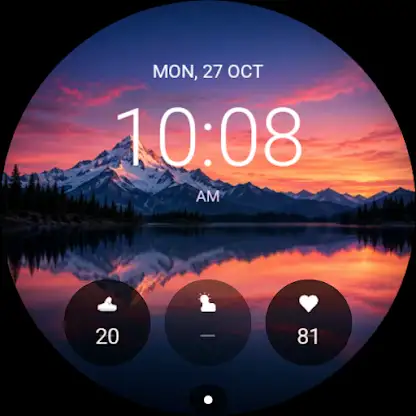 Aurora: Scenic Watch Face screenshot 1