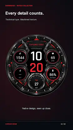 Chrono Edge: Sport Watch Face screenshot 2