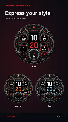 Chrono Edge: Sport Watch Face screenshot 4