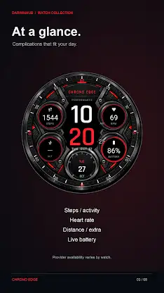 Chrono Edge: Sport Watch Face screenshot 3