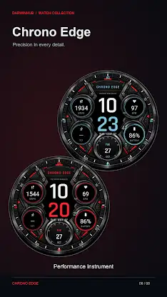 Chrono Edge: Sport Watch Face screenshot 8