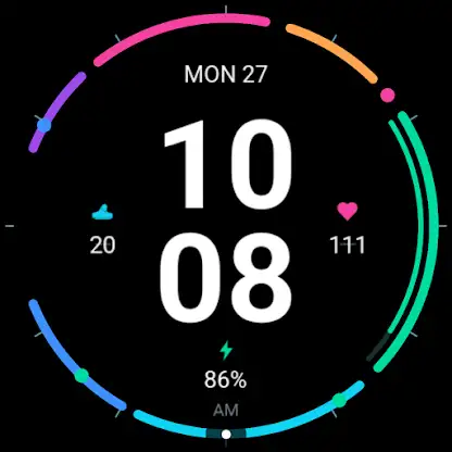 Lumen: Neon Digital Watch Face screenshot 1