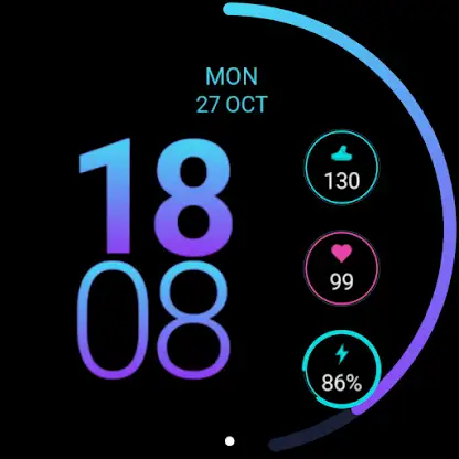 Nexus: Futuristic Watch Face screenshot 5