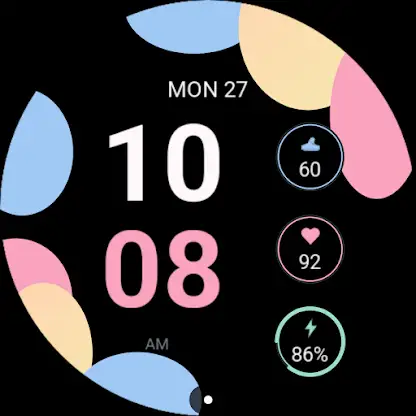 Pixel: Colorful Watch Face screenshot 3