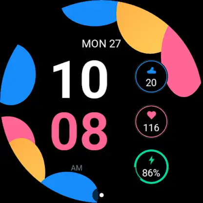 Pixel: Colorful Watch Face screenshot 1