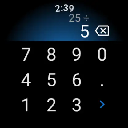 Calculator for Wear OS screenshot 2