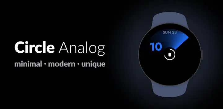 Circle Analog watch face — Android app banner