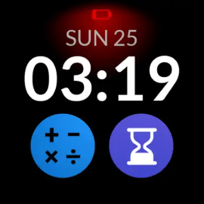 Essential Digital watch face screenshot 3