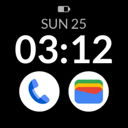 Essential Digital watch face screenshot 1