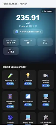 Homeoffice Trainer Statistik screenshot 1