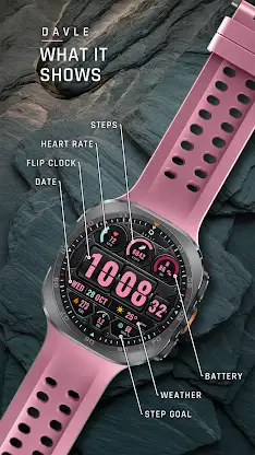 DAVLE ATRAKTOS Flip Watch Face screenshot 4