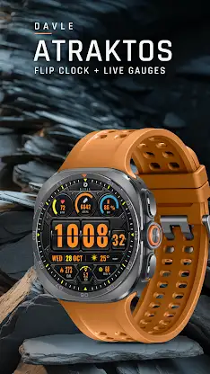 DAVLE ATRAKTOS Flip Watch Face screenshot 1