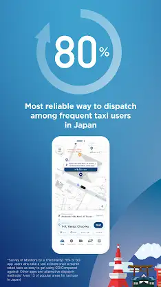 GO / Taxi app for Japan visit screenshot 3