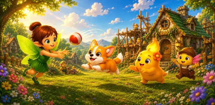 Match3 Candice and Doggies — Android game banner