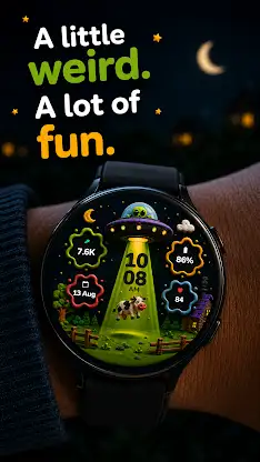 Moonapped: 3D UFO Watch Face screenshot 4