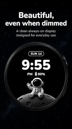 Stardough: 3D Space Watch Face screenshot 4