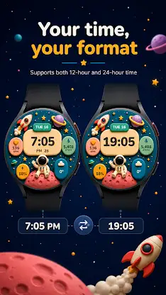 Stardough: 3D Space Watch Face screenshot 3