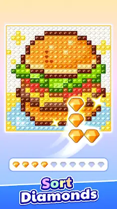 Diamond Sort Puzzle: Relax Art screenshot 1