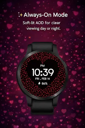 Romantic Heart Wear OS screenshot 3
