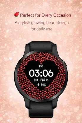 Romantic Heart Wear OS screenshot 8